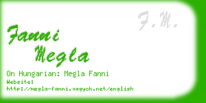 fanni megla business card